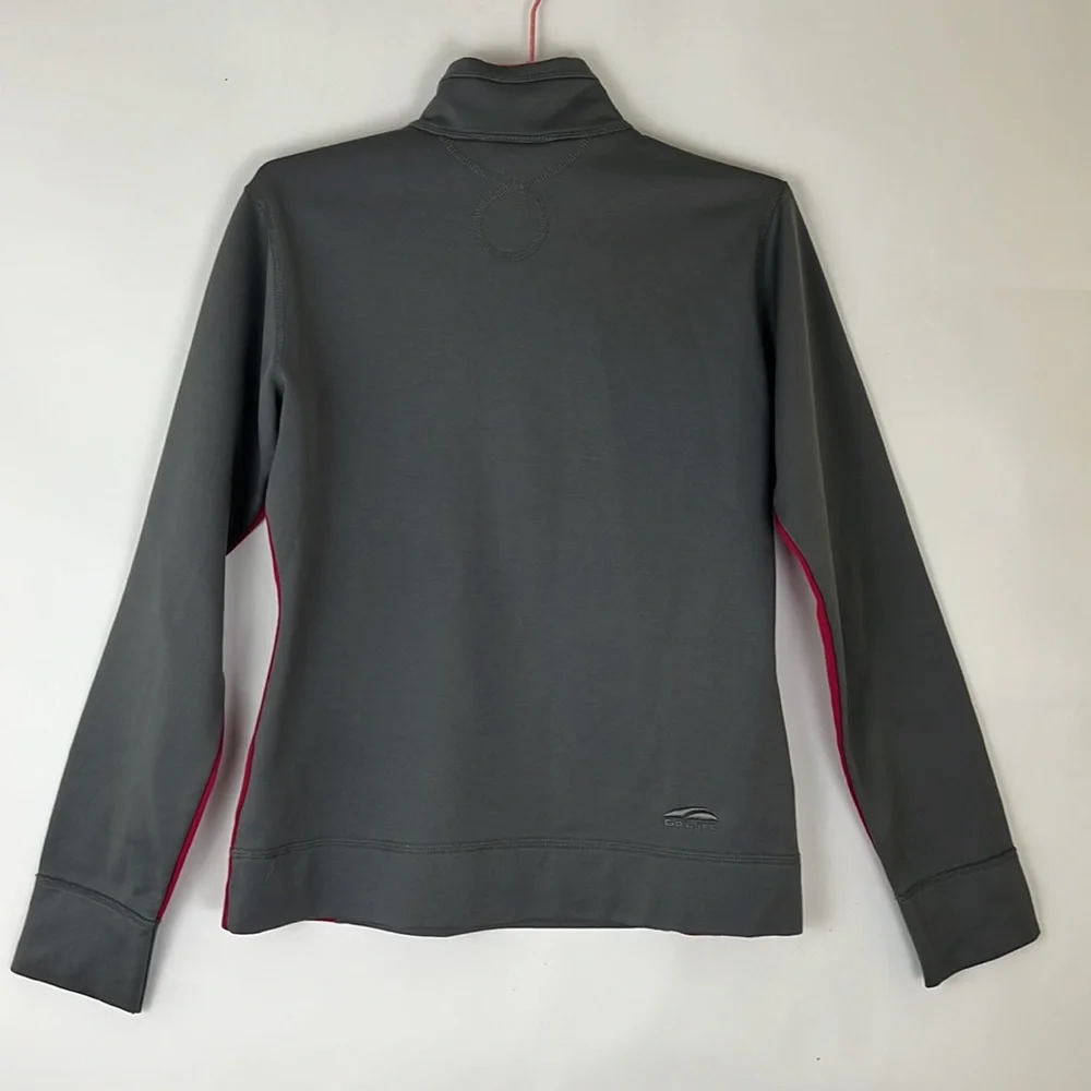 GoLite pullover Sweatshirt jacket with 1/2 zip in gray and maroon XS - Picture 7 of 9
